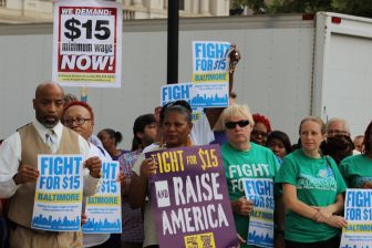 Group protesting $15 minimum wage