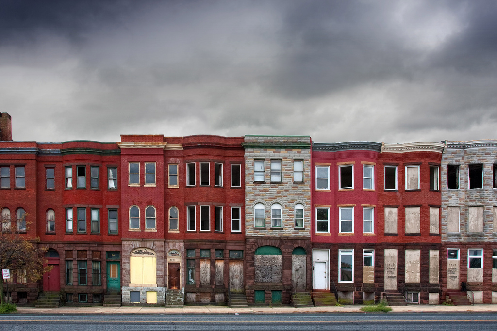 Baltimore townhouse row
