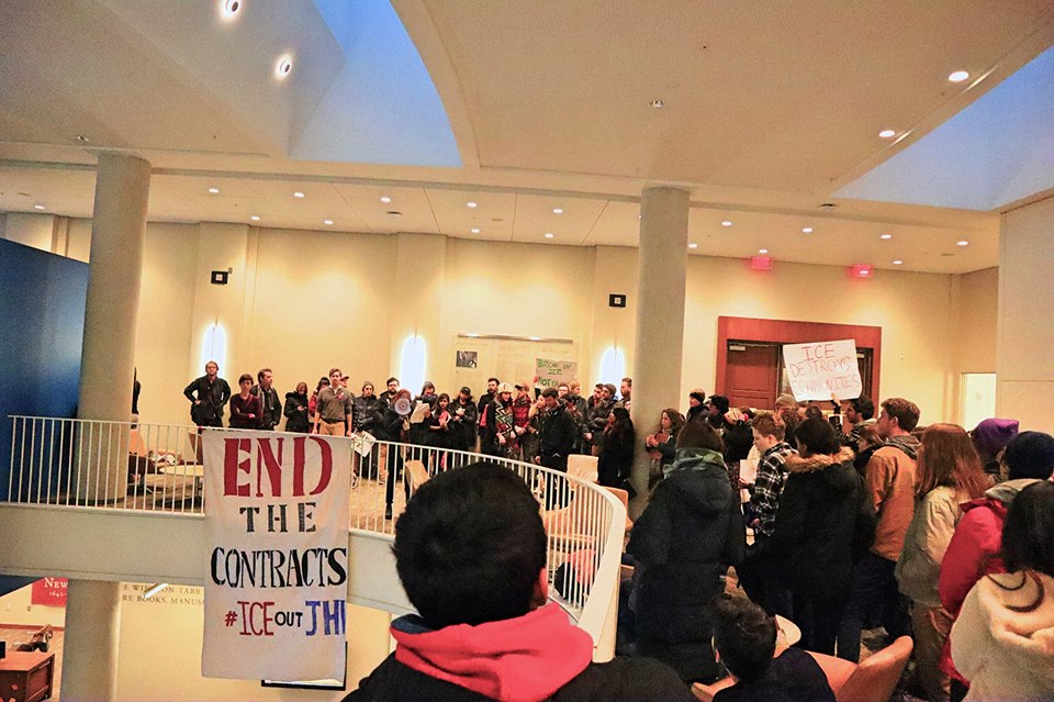 JHU ICE protest