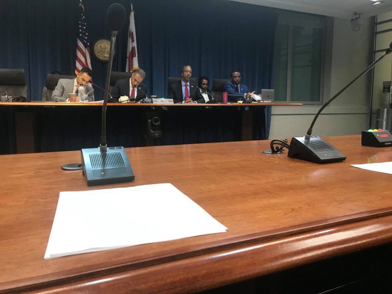 DC Councilmembers and staff at the Racial Equity Achieves Results Act hearing
