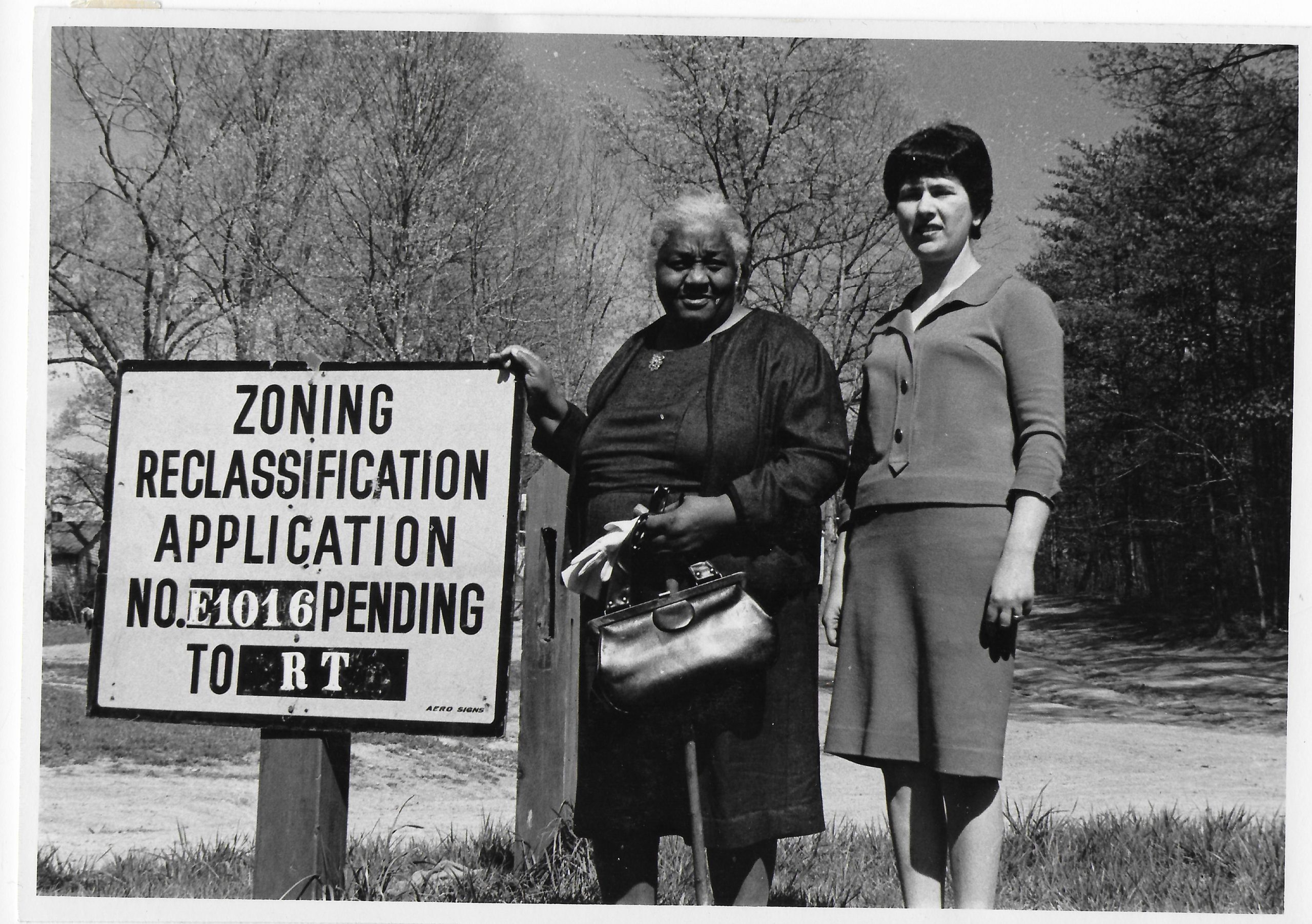 Geneva Mason (L) and Joyce Siegel (R). Photo by Alan Siegel; Courtesy of Montgomery History.