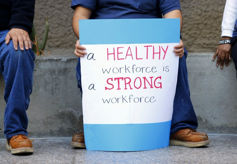 Sign: A healthy workforce is a strong workforce.