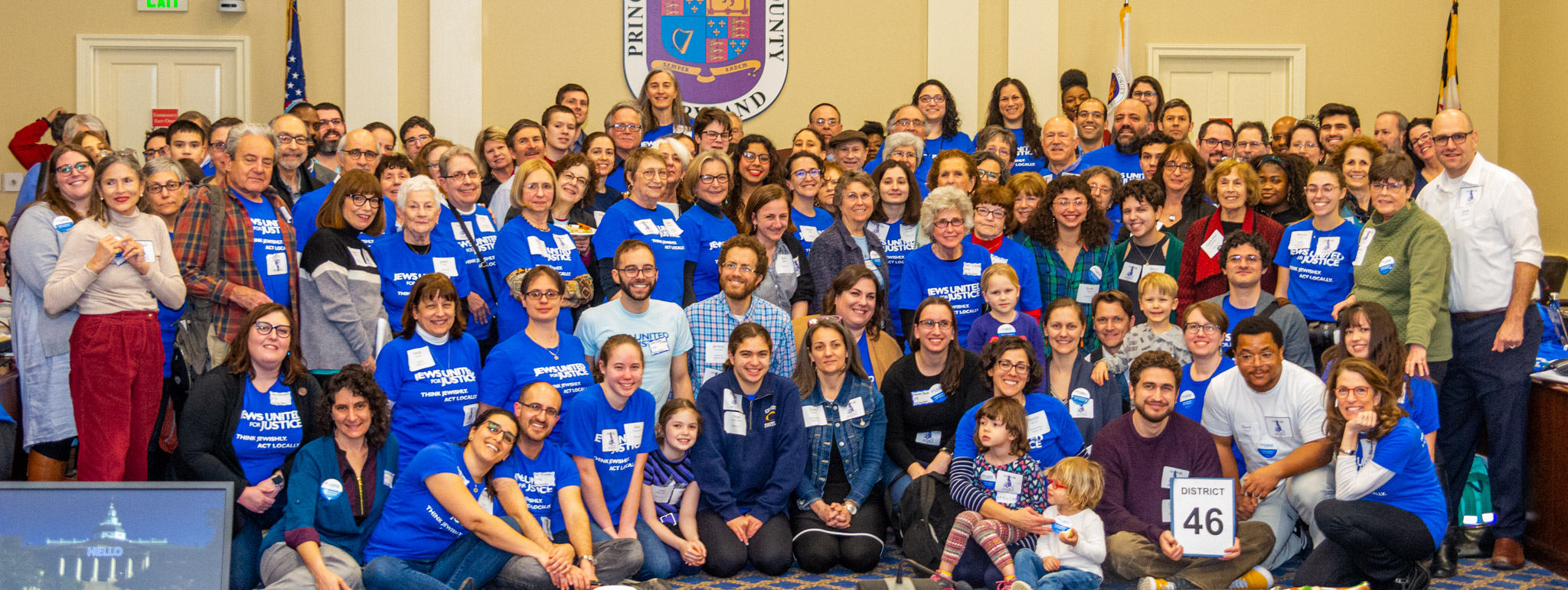 Over 100 JUFJers smile for the camera in Annapolis. Photo by Mark Wolff.