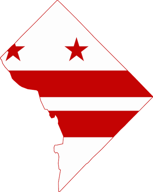 DC flag in the shape of DC