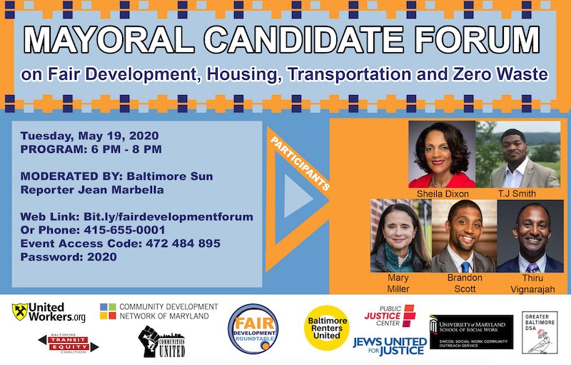Mayoral Candidates Forum on Fair Development, Housing, Transportation, and Zero Waste