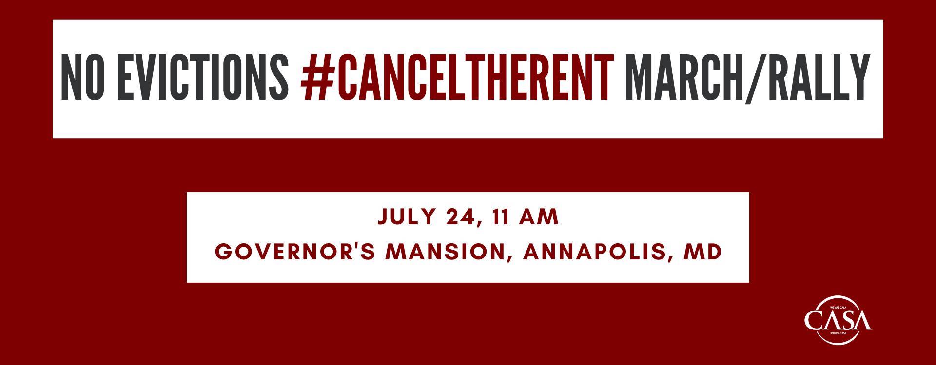 No Evictions #CancelTheRent March/Rally