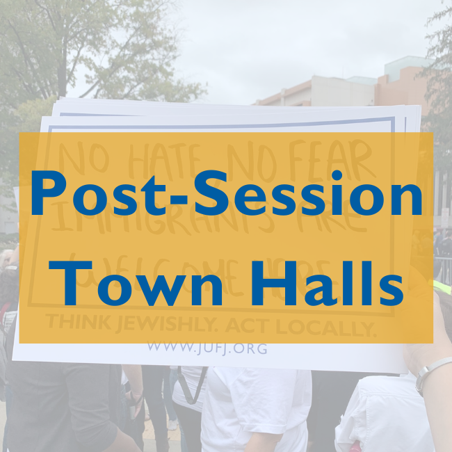Post-Session Town Halls graphic