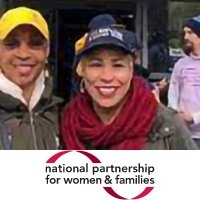 Dyana Forester headshot with National Partnership for Women and Families logo beneath