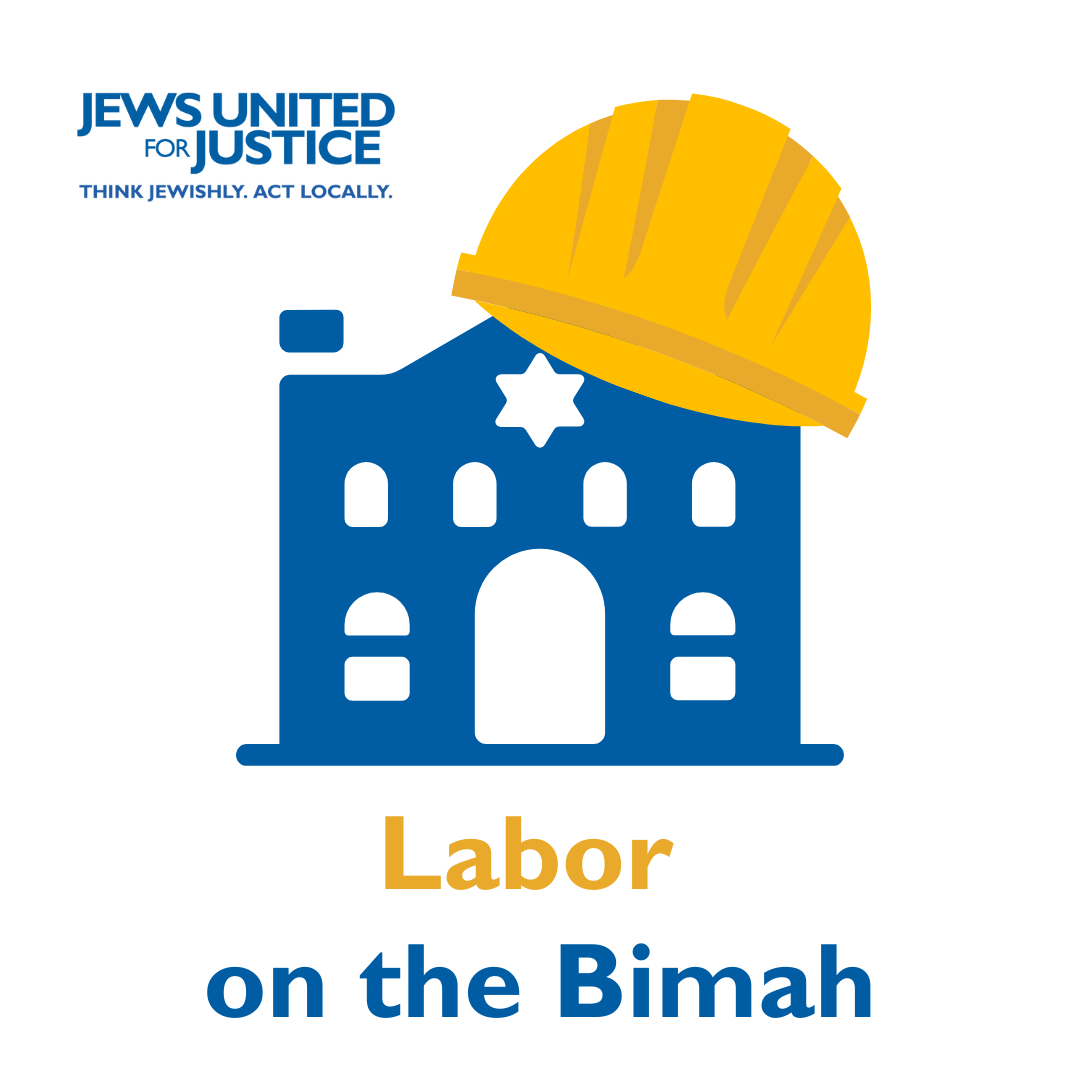 a synagogue wearing a hard hat