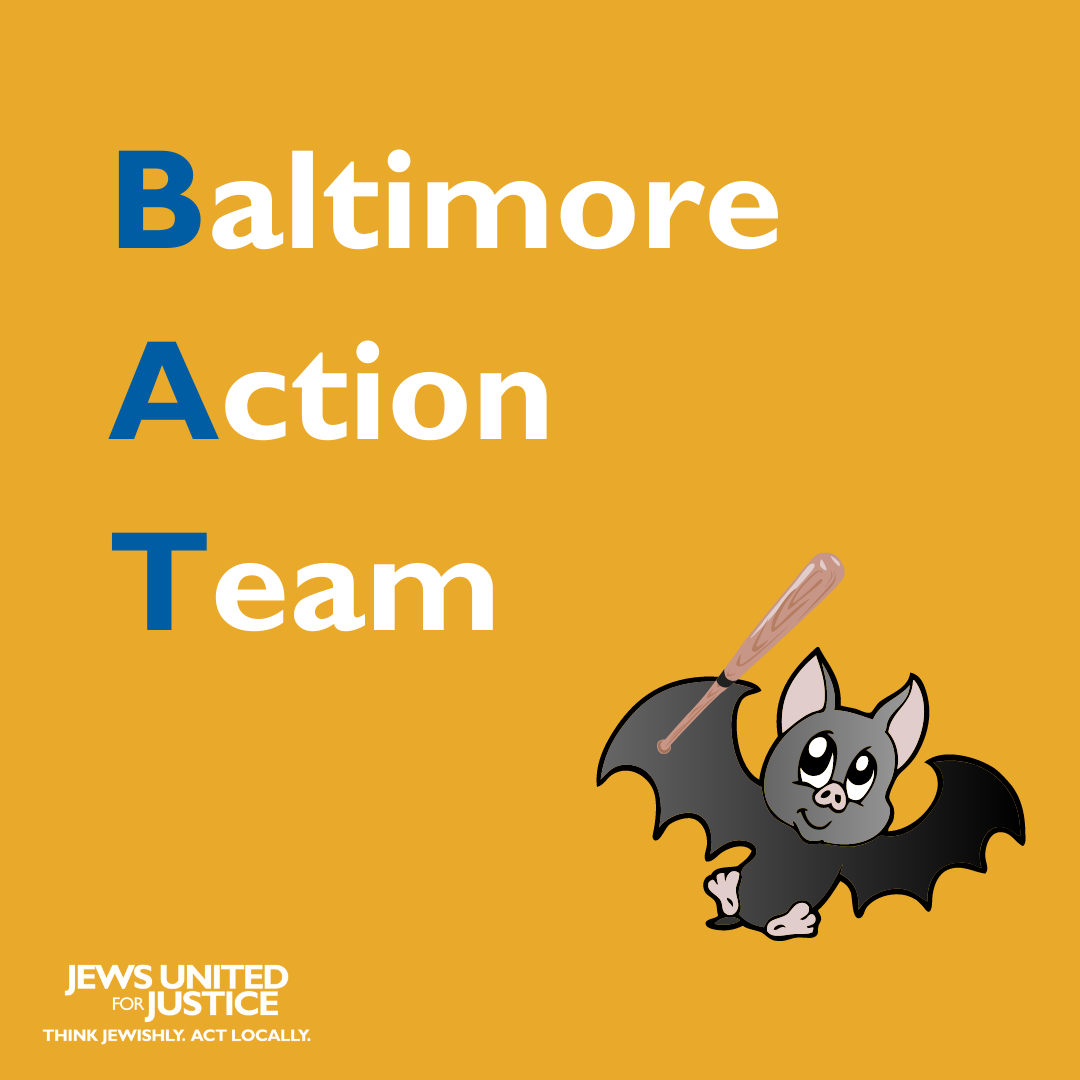 Baltimore Action Team with bat - yellow