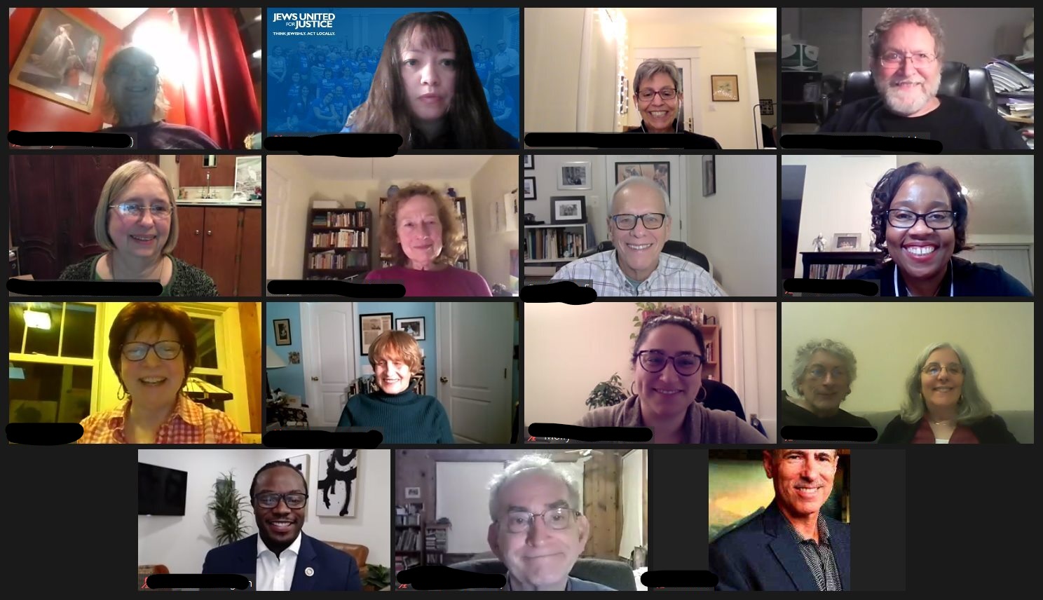 Zoom screenshot from district 22 legislator meeting