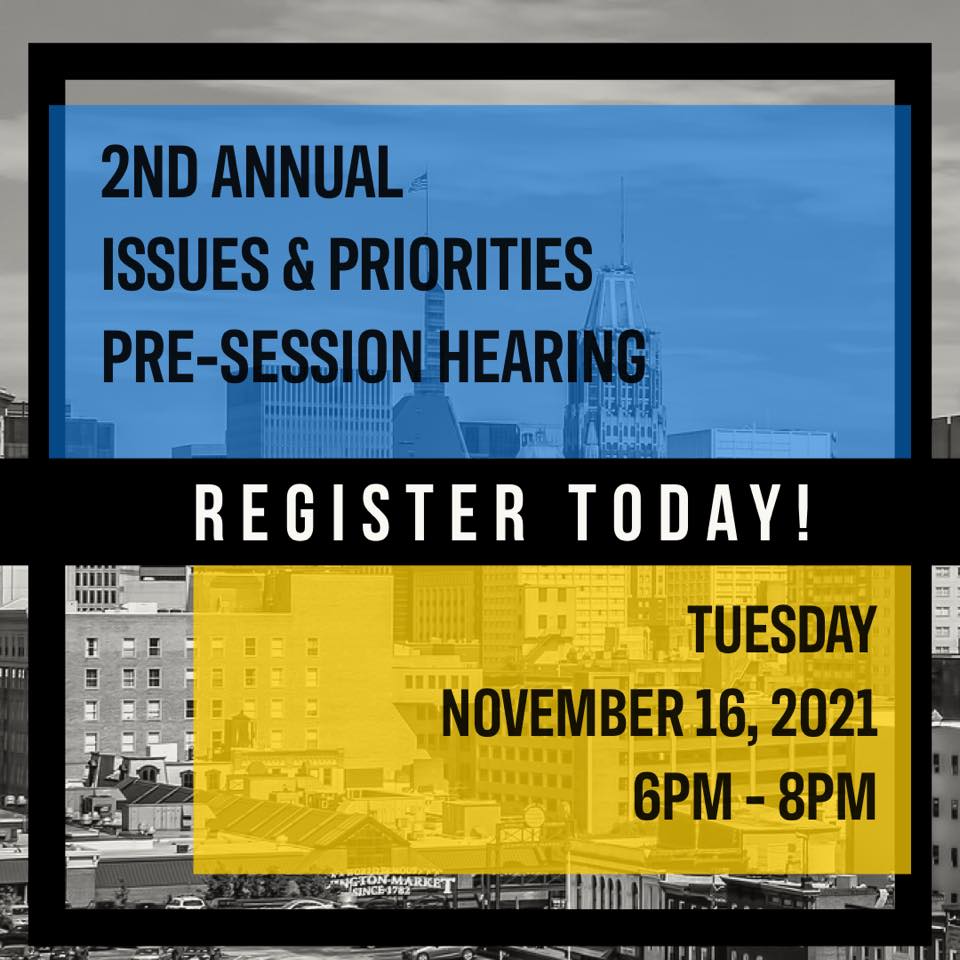 City Delegation Hearing flyer