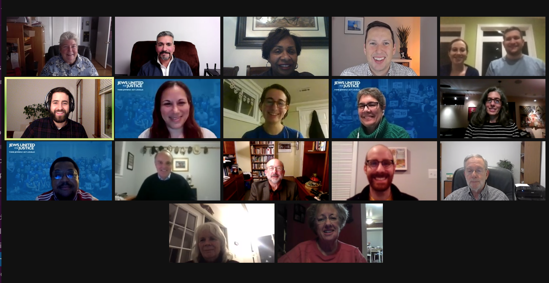 Zoom screenshot from district 19 legislator meeting