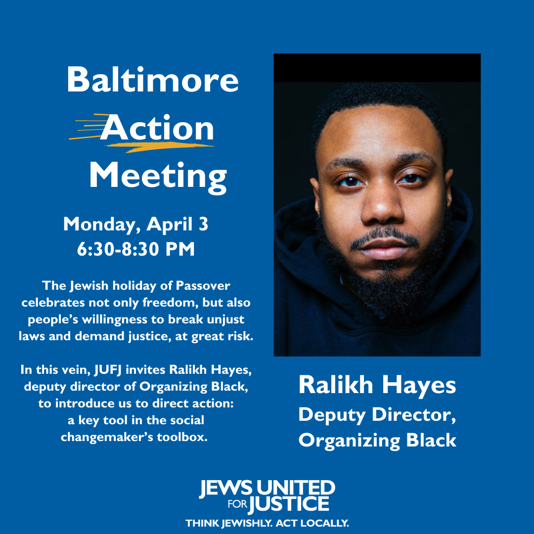 Baltimore Action Meeting - Ralikh Hayes, Deputy Director, Organizing Black - Direct Action Training
