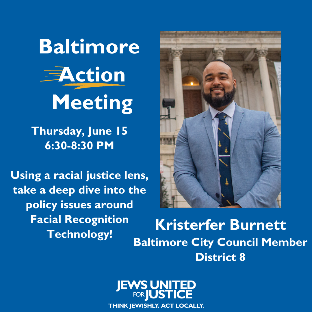 Baltimore Action Meeting: Facial Recognition Technology with Councilmember Kristerfer Burnett