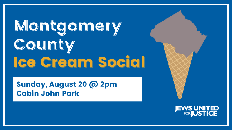 A chocolate colored map of Montgomery County on an ice cream cone
