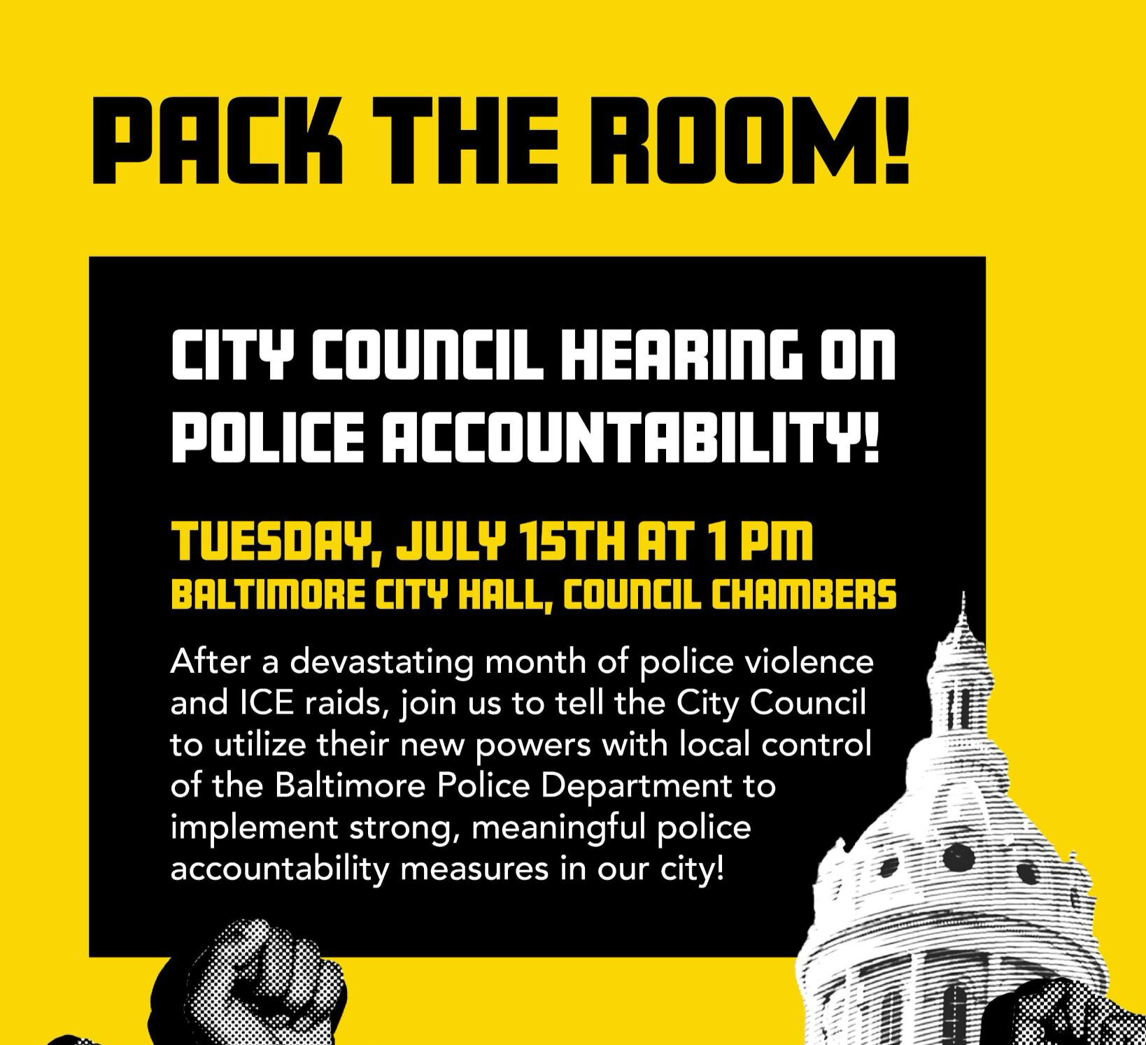 Police Accountability Hearing Graphic